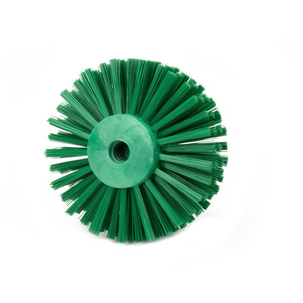 6 in W Pipe and Valve Brush, Green, Polypropylene