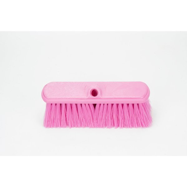 3 in W Flo-Thru Brush, Pink, Polypropylene
