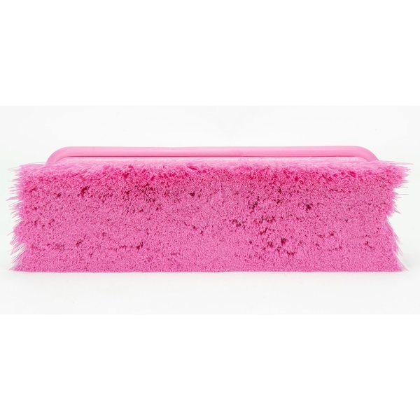 3 in W Flo-Thru Brush, Pink, Polypropylene