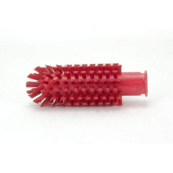 2 in W Pipe and Valve Brush, Red, Polypropylene