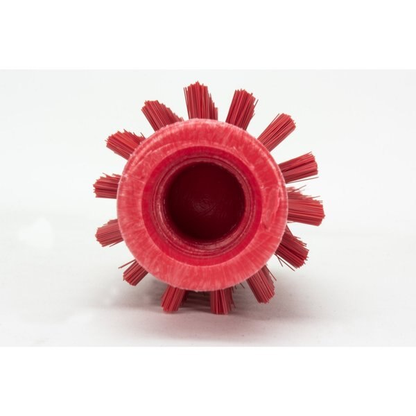 2 in W Pipe and Valve Brush, Red, Polypropylene