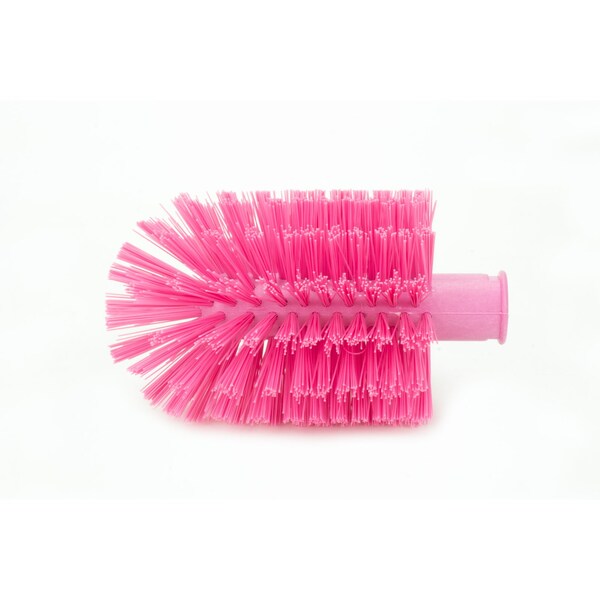 4 in W Pipe and Valve Brush, Pink, Polypropylene