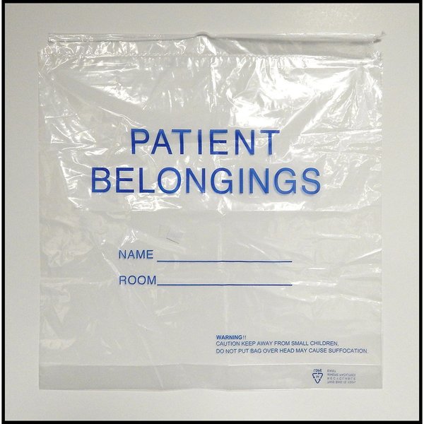 Patient Belonging Bag, 20x20x3