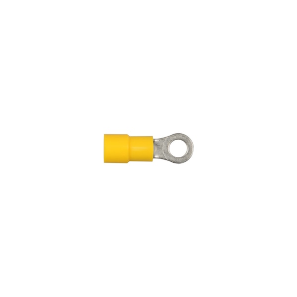 Ylw Vinyl 12-10 Terminal #10 Stud Size Ring Type PK100