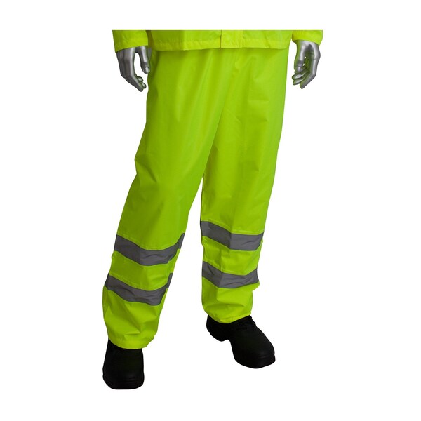 Hi-Visibility Class 3 Rain Suit, Lm Yl, M