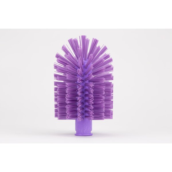 4 in W Pipe and Valve Brush, Purple, Polypropylene