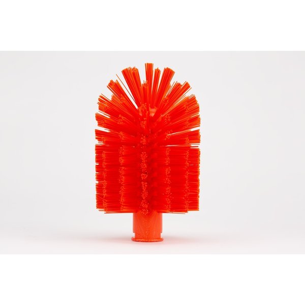 4 in W Pipe and Valve Brush, Orange, Polypropylene