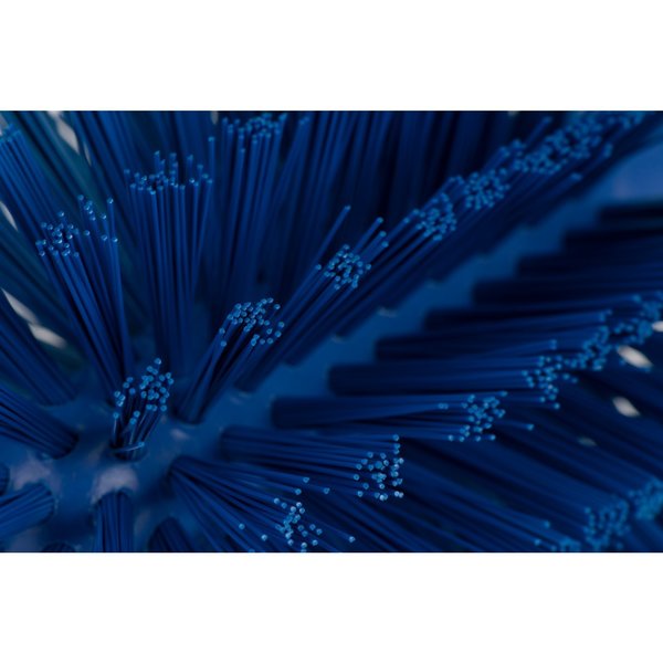 4 in W Pipe and Valve Brush, Blue, Polypropylene