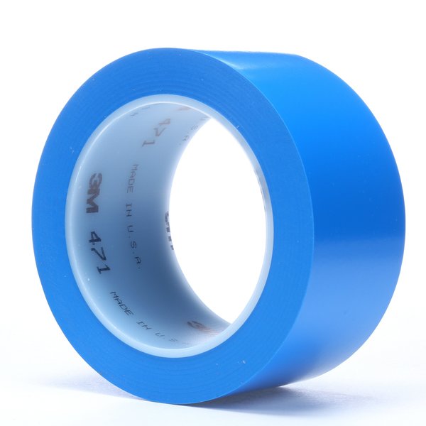 Vinyl Tape Blue, 2 x 36 yd 5.2 mil, 24 pk.