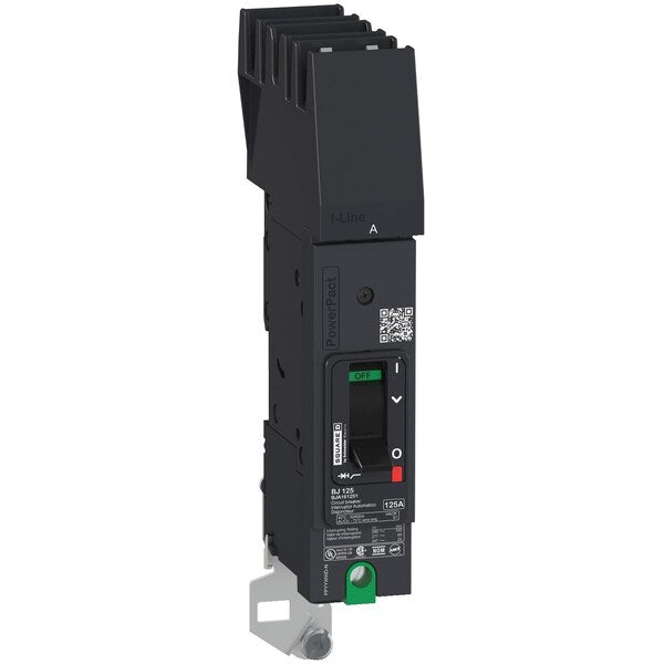 PowerPact B Circuit Breaker, 30A, 1P, 34, 30 A, 240V AC, 1 Pole, I-Line Mounting Style, BG 030 Series
