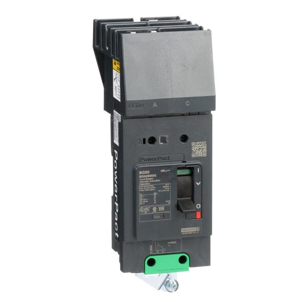 PowerPact B Circuit Breaker, 50A, 2P, 60, 50 A, 525V AC, 2 Pole, I-Line Mounting Style, BG 050 Series