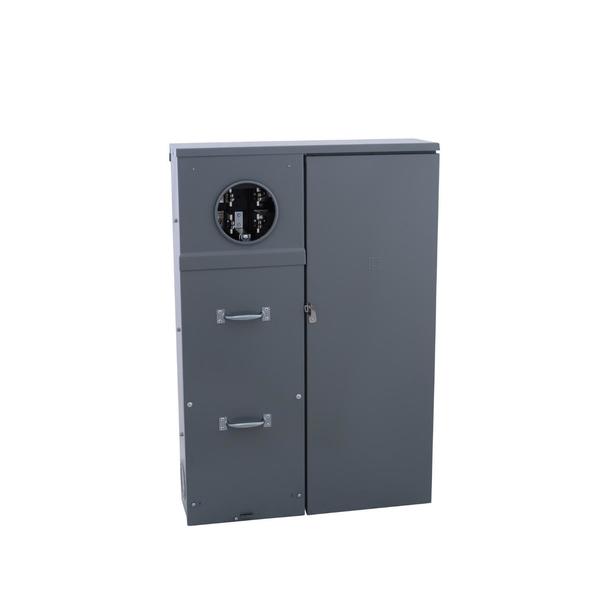 Combination service entrance, meter main, 400 A; 200 A Amps, QO Circuit Breaker Type
