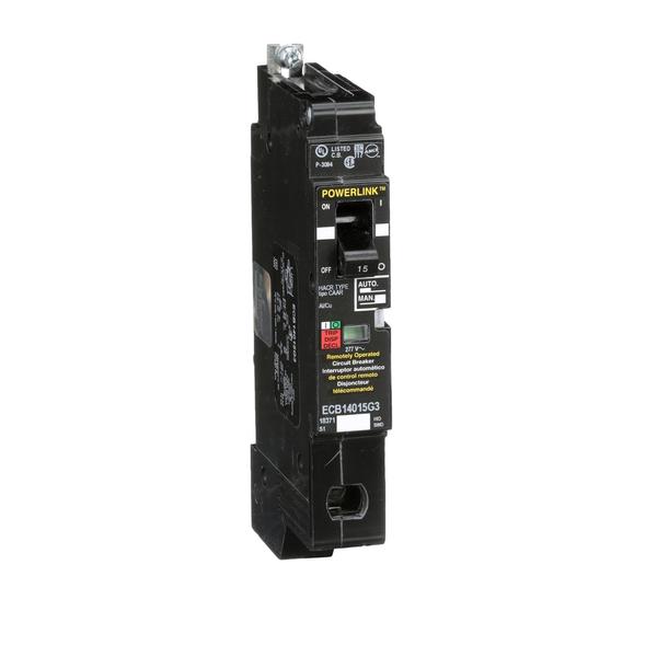 MOLDED CASE CIRCUIT BREAKER 480V 15AMP, 15 A, 480Y/277V AC, 1 Pole, Bolt-On Mounting Style