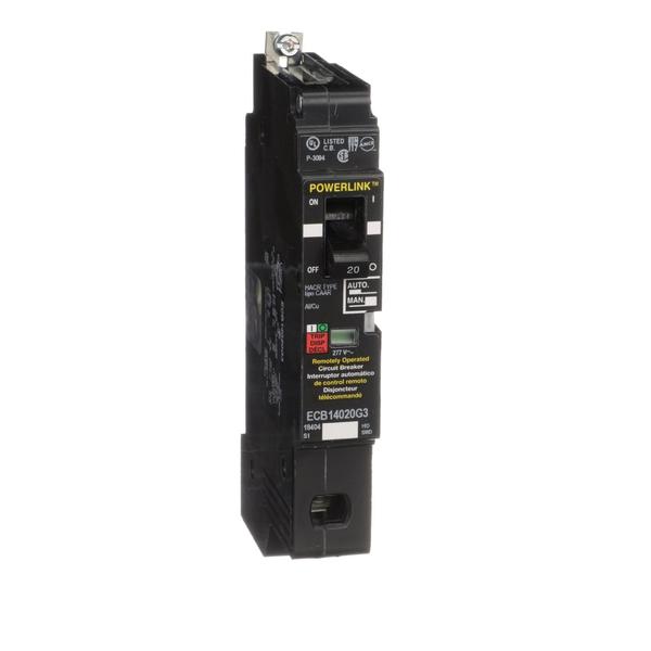 MOLDED CASE CIRCUIT BREAKER 480V 20AMP, 20 A, 480Y/277V AC, 1 Pole, Bolt-On Mounting Style