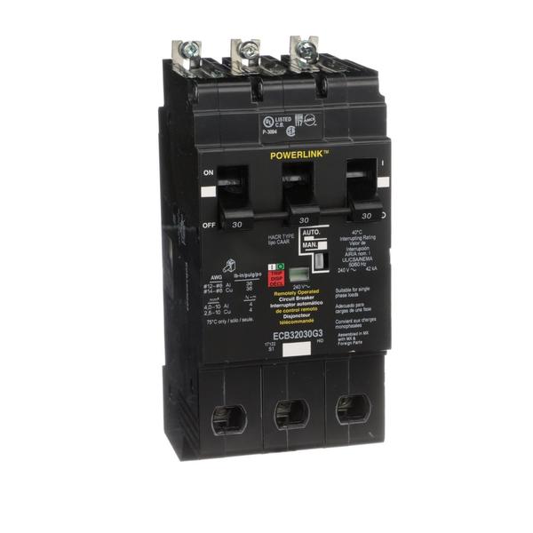MOLDED CASE CIRCUIT BREAKER 3P 480V 30AM, 30 A, 240V AC, 3 Pole, Bolt-On Mounting Style