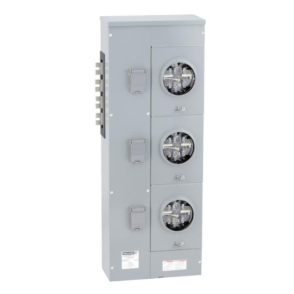 EZ Meter, branch unit, 225 A, 3 PH, 240/, 225 A Amps, 208Y/120 V AC || 240/120 V delta AC