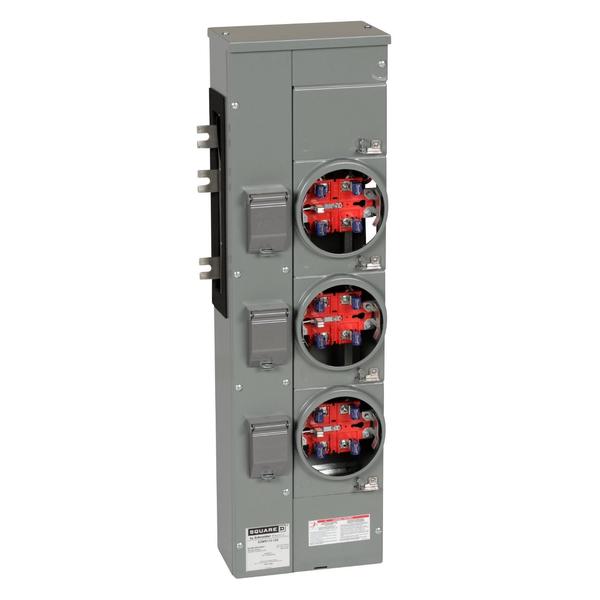 EZ Meter Pak, branch, 3 ringless sockets