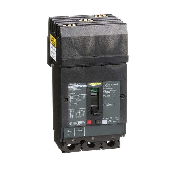 Circuit breaker, PowerPact H, I Line, th, 150 A, 690V AC, 3 Pole, I-Line Bracket Mounting Style