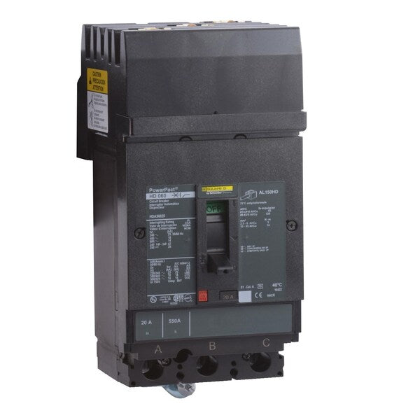 Circuit breaker, PowerPact H, I Line, th, 150 A, 690V AC, 3 Pole, I-Line Bracket Mounting Style