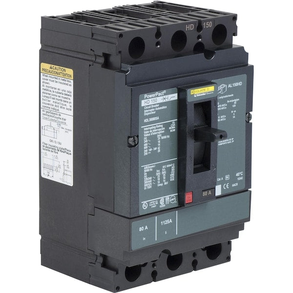 Circuit breaker, PowerPact H, Micrologic, 100 A, 690V AC, 3 Pole, Unit Mount Lug Mounting Style