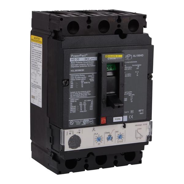 Motor circuit protector, PowerPact H, 15, 150 A, 690V AC, 3 Pole, Unit Mount Lug Mounting Style