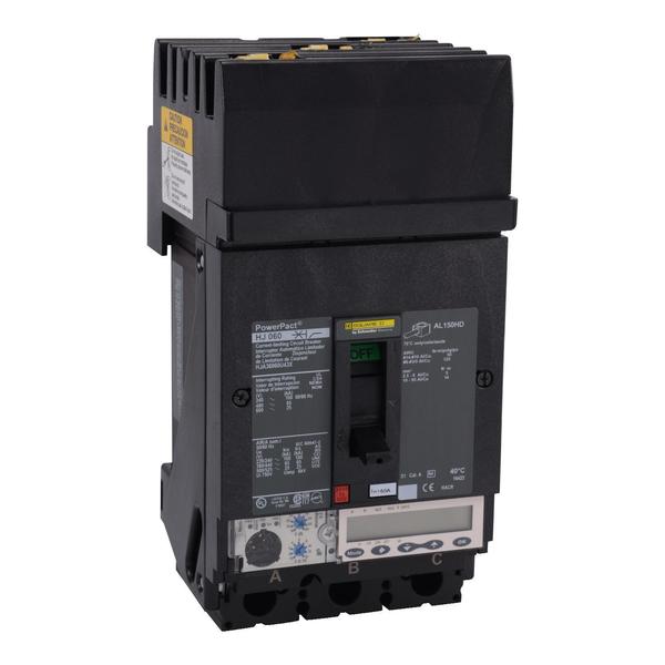 Circuit breaker, PowerPact H, I Line, Mi, 60 A, 690V AC, 3 Pole, I-Line Bracket Mounting Style