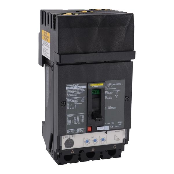 Circuit breaker, PowerPact H, I Line, Mi, 100 A, 690V AC, 3 Pole, I-Line Bracket Mounting Style