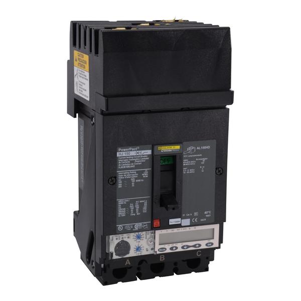 Circuit breaker, PowerPact H, I Line, Mi, 100 A, 690V AC, 3 Pole, I-Line Bracket Mounting Style
