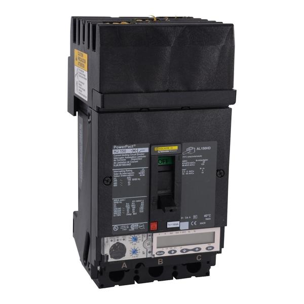 Circuit breaker, PowerPact H, I Line, Mi, 150 A, 690V AC, 3 Pole, I-Line Bracket Mounting Style