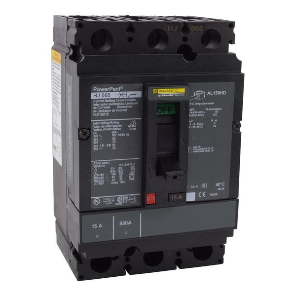 Circuit Brkr, PowerPact H, thermal magne, 80 A, 690V AC, 3 Pole, Unit Mount Busbar Mounting Style