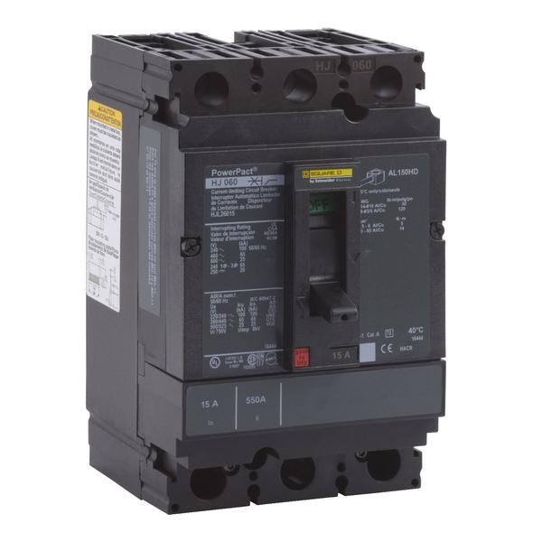Circuit breaker, PowerPact H, thermal ma, 125 A, 690V AC, 2 Pole, Unit Mount Lug Mounting Style