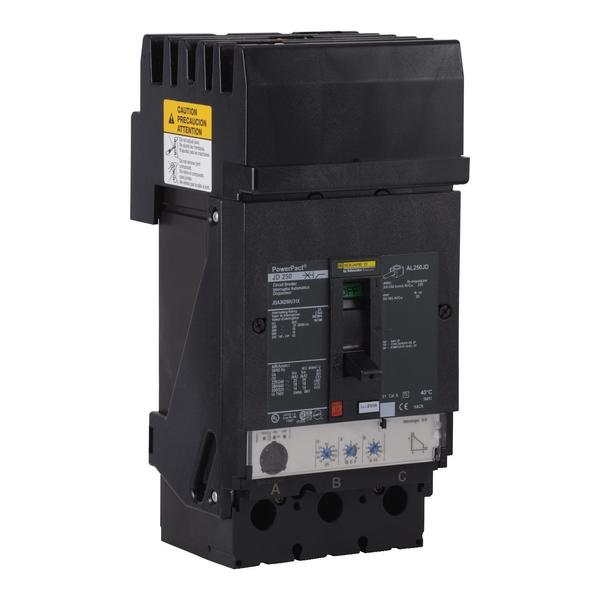 PowerPact J-Frame breaker, I-Line, Micro, 250 A, 480/277V AC, 3 Pole, I-Line Bracket Mounting Style