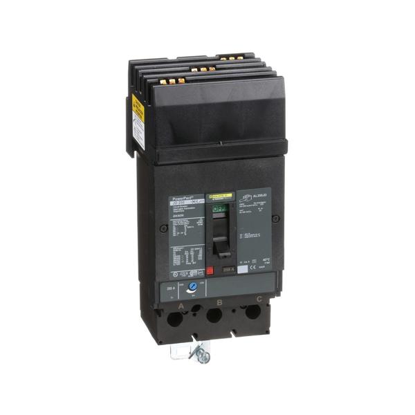 PowerPact J-Frame breaker, I-Line, therm, 250 A, 600V AC, 3 Pole, I-Line Bracket Mounting Style