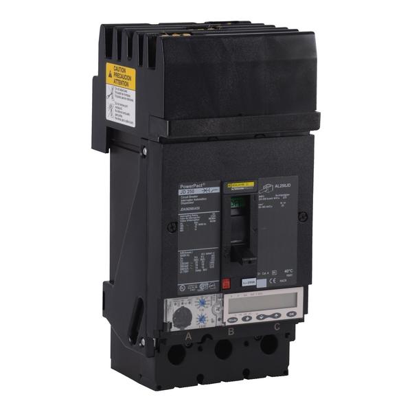 PowerPact J-Frame breaker, I-Line, Micro, 250 A, 600V AC, 3 Pole, I-Line Bracket Mounting Style