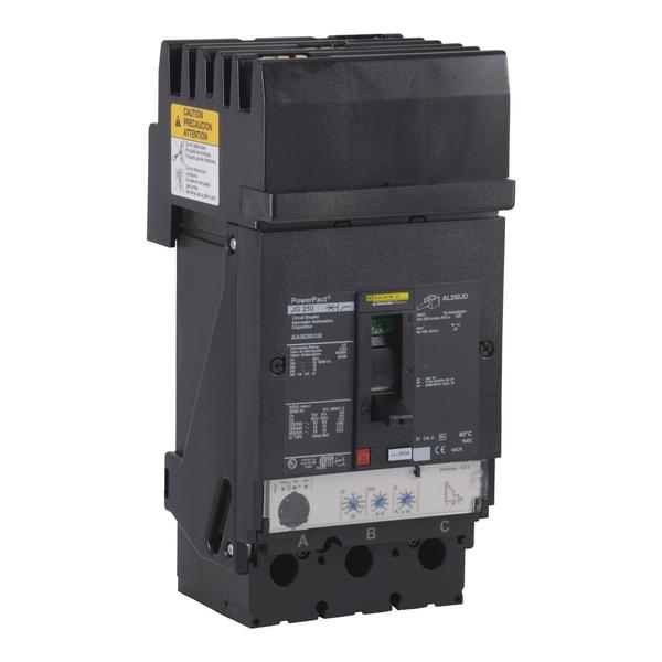 PowerPact J-Frame breaker, I-Line, Micro, 250 A, 600V AC, 3 Pole, I-Line Bracket Mounting Style