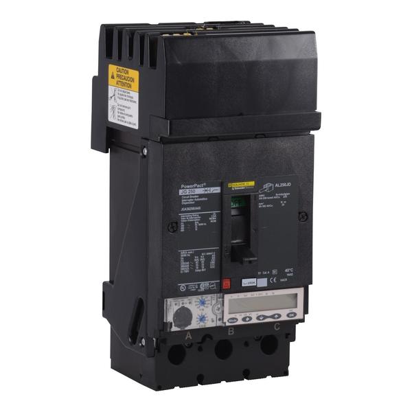 PowerPact J-Frame breaker, I-Line, Micro, 250 A, 600V AC, 3 Pole, I-Line Bracket Mounting Style