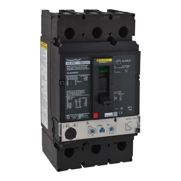 PowerPact J-Frame motor protector, 250 A, 250 A, 600V AC, 3 Pole, Unit Mount Lug Mounting Style