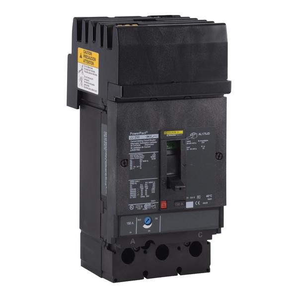 PowerPact J-Frame breaker, I-Line, therm, 200 A, 600V AC, 2 Pole, I-Line Bracket Mounting Style