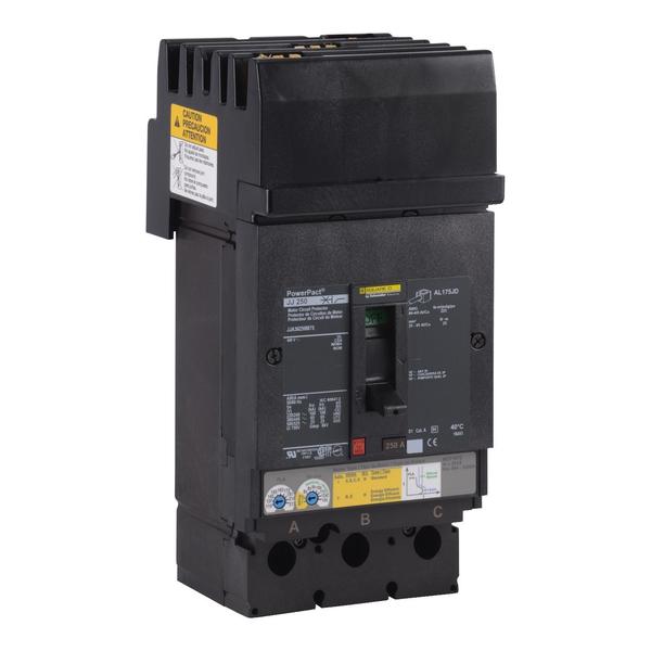 PowerPact J-Frame Motor protector, I-Lin, 250 A, 600V AC, 3 Pole, I-Line Bracket Mounting Style
