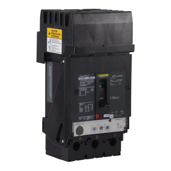 PowerPact J-Frame breaker, I-Line, Micro, 250 A, 600V AC, 3 Pole, I-Line Bracket Mounting Style