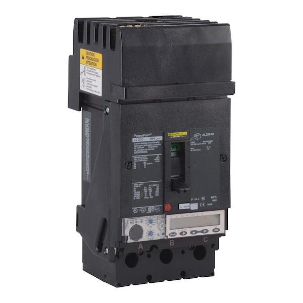 PowerPact J-Frame breaker, I-Line, Micro, 250 A, 600V AC, 3 Pole, I-Line Bracket Mounting Style