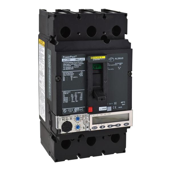 PowerPact J-Frame Brkr, Micrologic 5.2A, , 250 A, 600V AC, 3 Pole, Unit Mount Lug Mounting Style