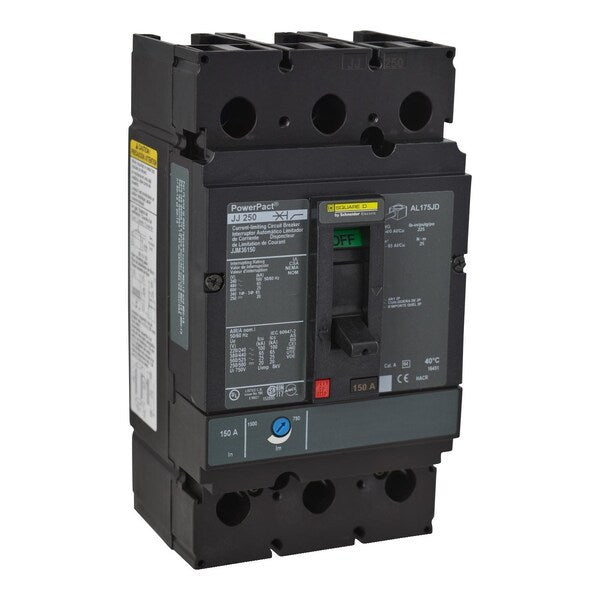 PowerPact J-Frame breaker, thermal-magne, 200 A, 600V AC, 3 Pole, Unit Mount Lug Mounting Style