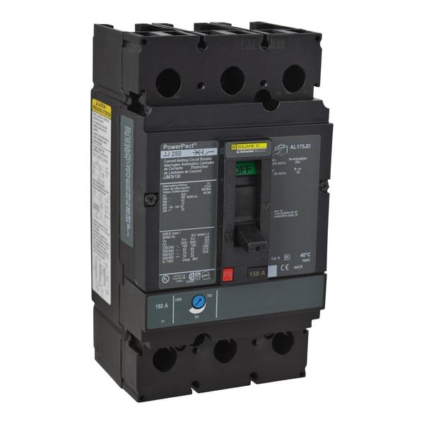 PowerPact J-Frame breaker, thermal-magne, 250 A, 600V AC, 3 Pole, Unit Mount Lug Mounting Style