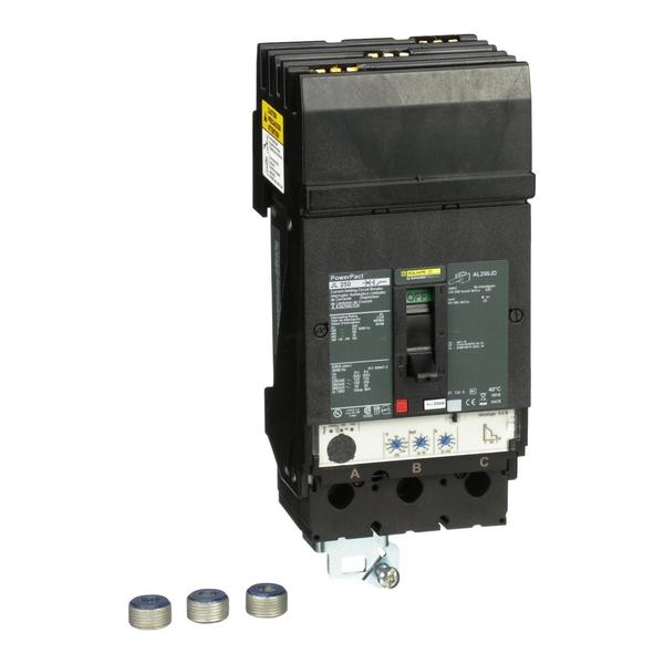 PowerPact J-Frame breaker, I-Line, Micro, 250 A, 600V AC, 3 Pole, I-Line Bracket Mounting Style