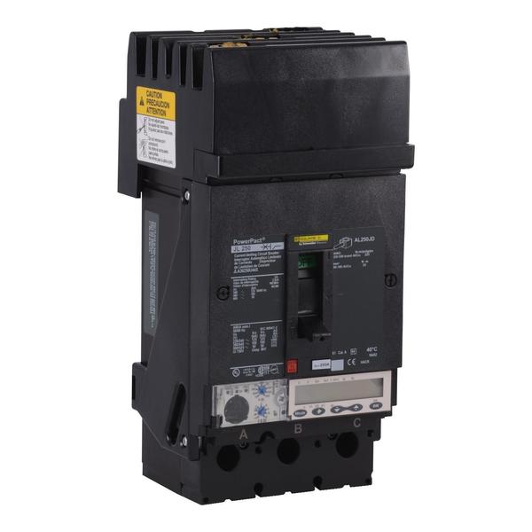 PowerPact J-Frame breaker, I-Line, Micro, 250 A, 600V AC, 3 Pole, I-Line Bracket Mounting Style
