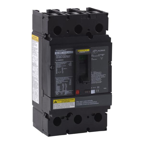 AUTOMATIC MOLDED CASE SWITCH 600V 250A, 250 A, 600V AC, 3 Pole, Unit Mount Mounting Style