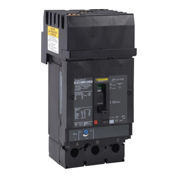 PowerPact J-Frame breaker, I-Line, therm, 200 A, 600V AC, 3 Pole, I-Line Bracket Mounting Style