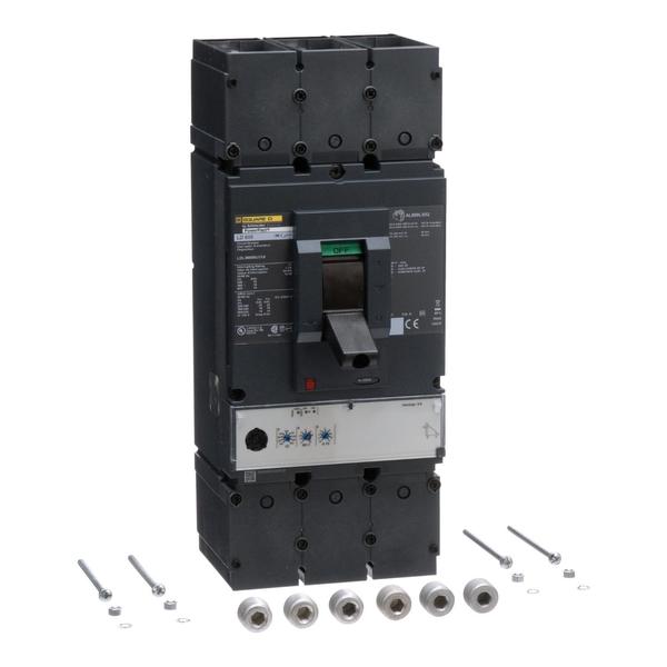 Circuit breaker, PowerPact L, Micrologic, 600 A, 600V AC, 3 Pole, Unit Mount Lug Mounting Style