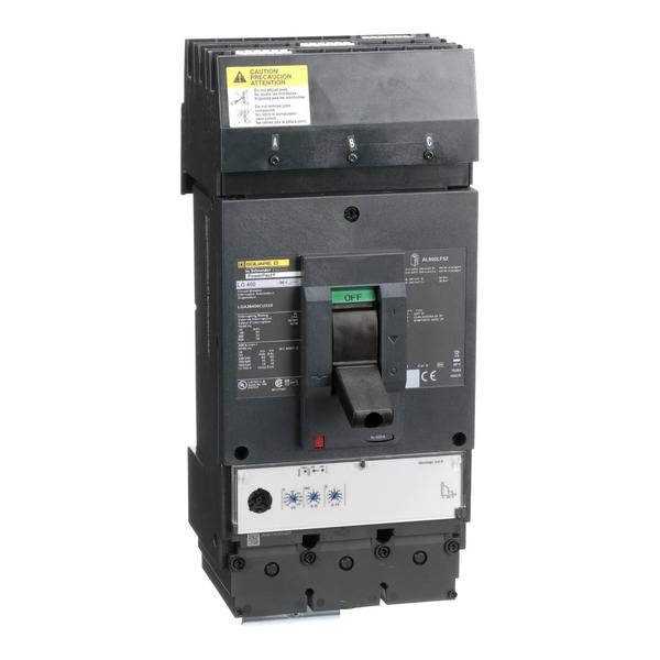 Circuit breaker, PowerPact L, I-Line, Mi, 400 A, 600V AC, 3 Pole, I-Line Bracket Mounting Style